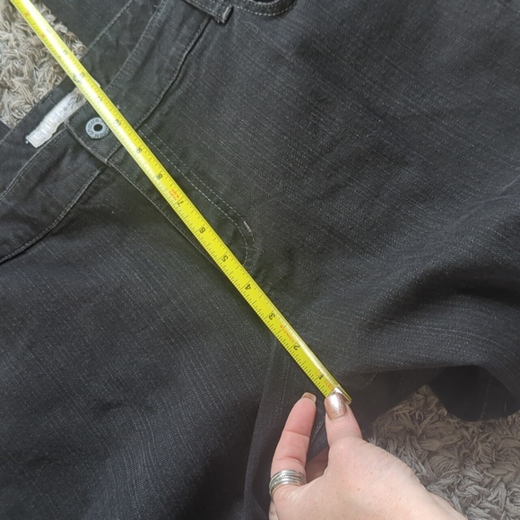 Chicos Platinum Black Denim Jeans Size 3 Short / 16 - Picture 5 of 7